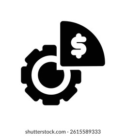 equity glyph icon. Strong and solid vector icon for websites, mobile interfaces, presentations, and visual branding. High quality and easy to edit.