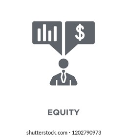 Equity Icon. Equity Design Concept From Equity Collection. Simple Element Vector Illustration On White Background.