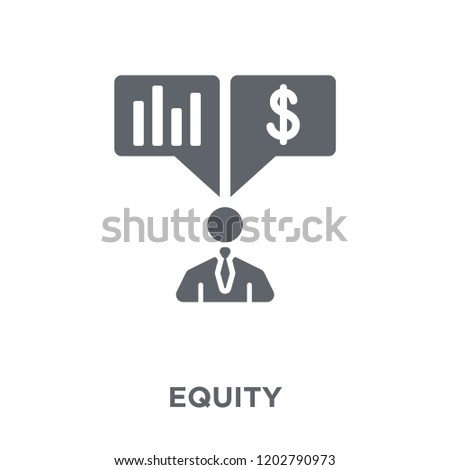 Equity icon. Equity design concept from Equity collection. Simple element vector illustration on white background.