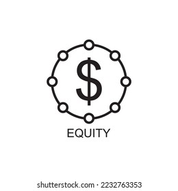 equity icon , payment icon vector