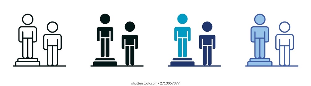 Equity Icon Set que consta de varios estilos Ilustración vectorial