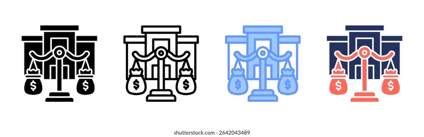 Equity icon sheet multiple style collection