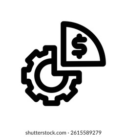 equity line icon. Clean and minimalist vector icon for websites, mobile apps, presentations, and logos. Fully scalable and customizable for any project.