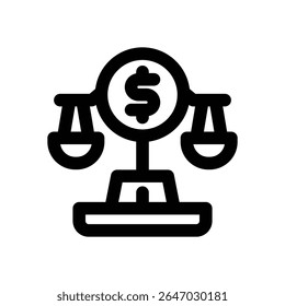 equity line icon. Clean and minimalist vector icon for websites, mobile apps, presentations, and logos. Fully scalable and customizable for any project.