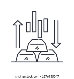 Icono de marcadores de equidad, ilustración lineal aislada, vector de línea delgada, signo de diseño web, símbolo de concepto de contorno con trazo editable sobre fondo blanco.