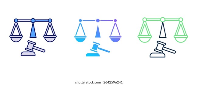 Ícone da Teoria da Equidade representado pelo ícone da Teoria da Equidade estilo Dualtone, Azul.