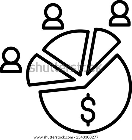 Equity Vector Illustration Detailed Icon
