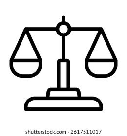 Equity Vector Line Icon Design