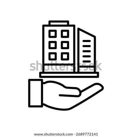 Equity or wealth icon for property