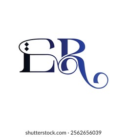 er abstract alphabet vector icon design monogram, initial letters logo emblem