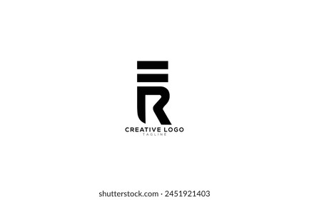 ER RE Abstract initial monogram letter alphabet logo design