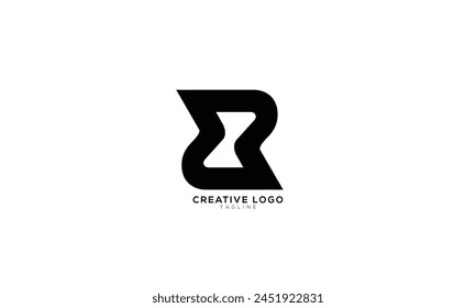 ER RE Abstract initial monogram letter alphabet logo design