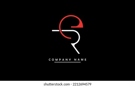ER, RE Abstract Letters Logo Monogram