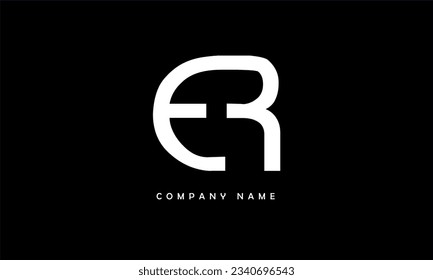 ER, RE Abstract Letters Logo Monogram