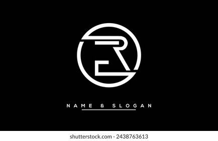 ER, RE Abstract Letters Logo Monogram