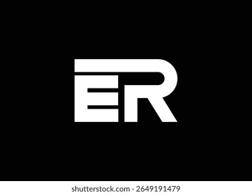 ER, Abstract Letters Logo Monogram