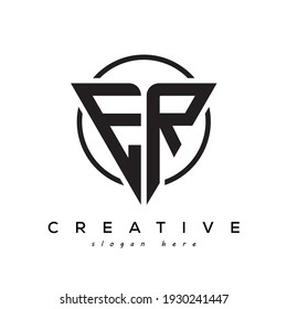 Logo de la carta creativa de ER con aspecto de juego