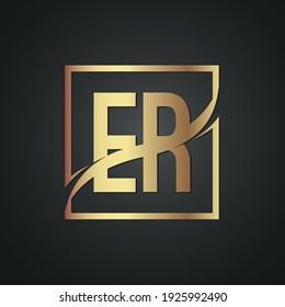 ER creative luxury letter logo
