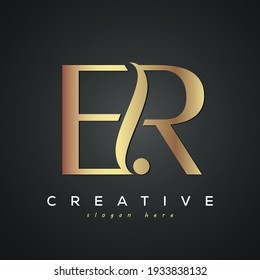 ER creative luxury premium letter logo 