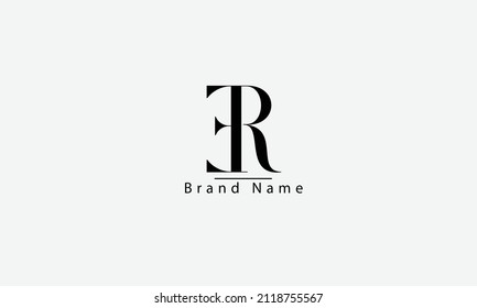 ER RE E R abstract vector logo monogram template