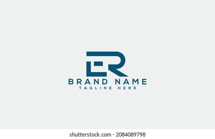 ER e r initial based creative letter icon unique business logo modern brands