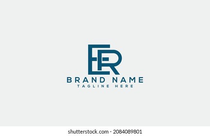 ER e r initial based creative letter icon unique business logo modern brands