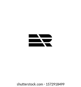 ER E R letter icon logo design