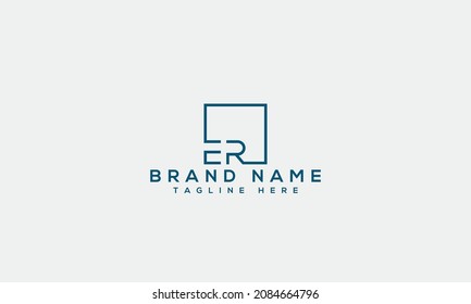 ER e r letter icon unique business logo modern initial creative based