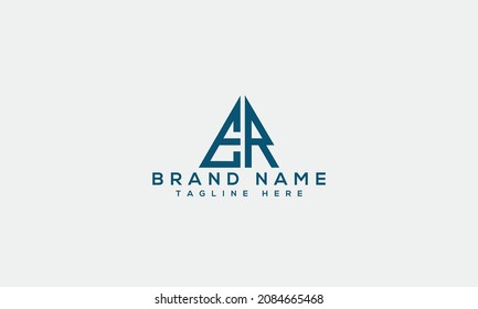 ER e r letter icon unique business logo modern initial creative based