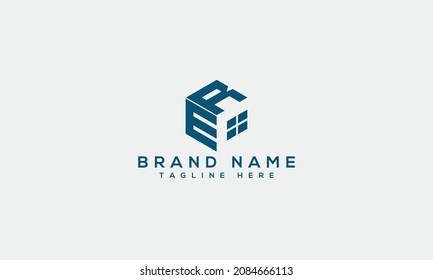 Icono de letra e r icono único logotipo empresarial moderno base creativa