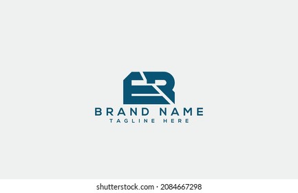 ER e r letter icon unique business logo modern initial creative based
