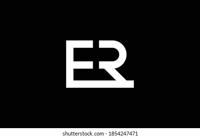 ER RE E R logo design concept with background. Initial based creative minimal monogram icon letter. Modern luxury alphabet vector design