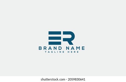 ER e r modern logo  creative letter icon template