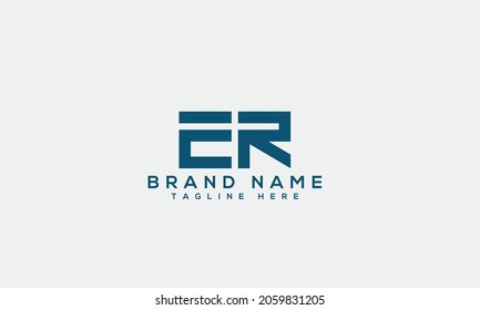 ER e r modern logo  creative letter icon template