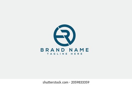 ER e r modern logo  creative letter icon template