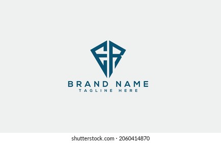 ER e r modern logo  creative letter icon template
