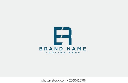 ER e r modern logo  creative letter icon template