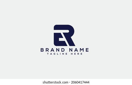ER e r modern logo  creative letter icon template