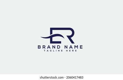 ER e r modern logo  creative letter icon template