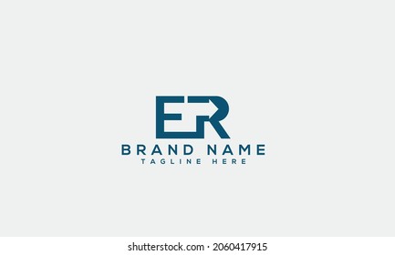 ER e r modern logo  creative letter icon template