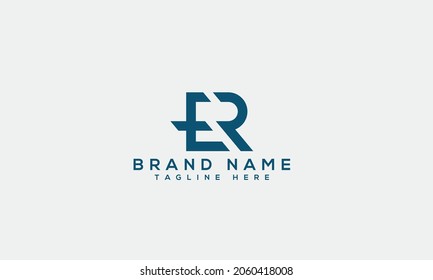 ER e r modern logo  creative letter icon template