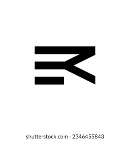 ER e r modern logo creative letter icon template