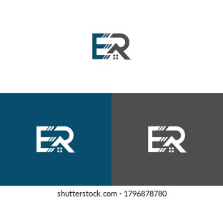 er home logo design vector format