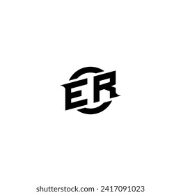 ER initial game logo, banner design for your e-sports or streaming team