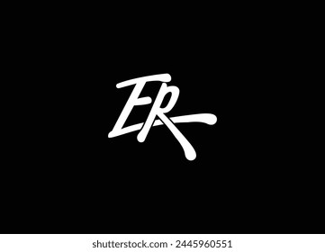 ER  initial letter logo design and monogram logo