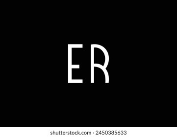 ER  initial letter logo design and modern logo