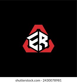 ER initial logo modern and futuristic concept for esport or gaming logo