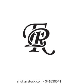 ER initial monogram logo