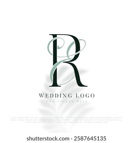 ER, RE Initial Wedding Logo Monogram