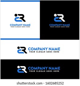 ER letter abstract logo icon design template for business corporate. minimalistic concept logo design.